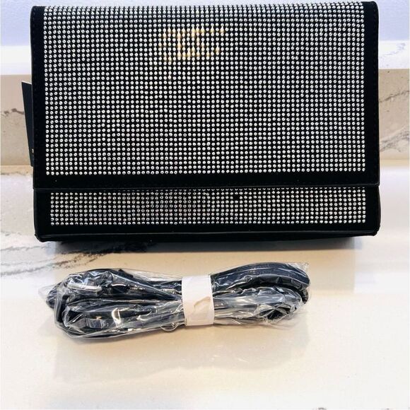 Badgley Mishka | NWT Embellished Microsuede Crossbody Purse (flaw) Glam‎ Chic - Picture 6 of 10